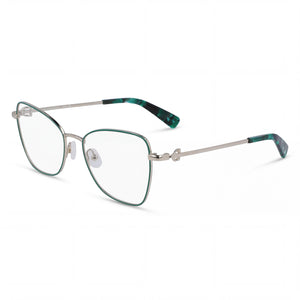 Longchamp LO2157 Gold Butterfly Eyeglasses for Men, Metal frame