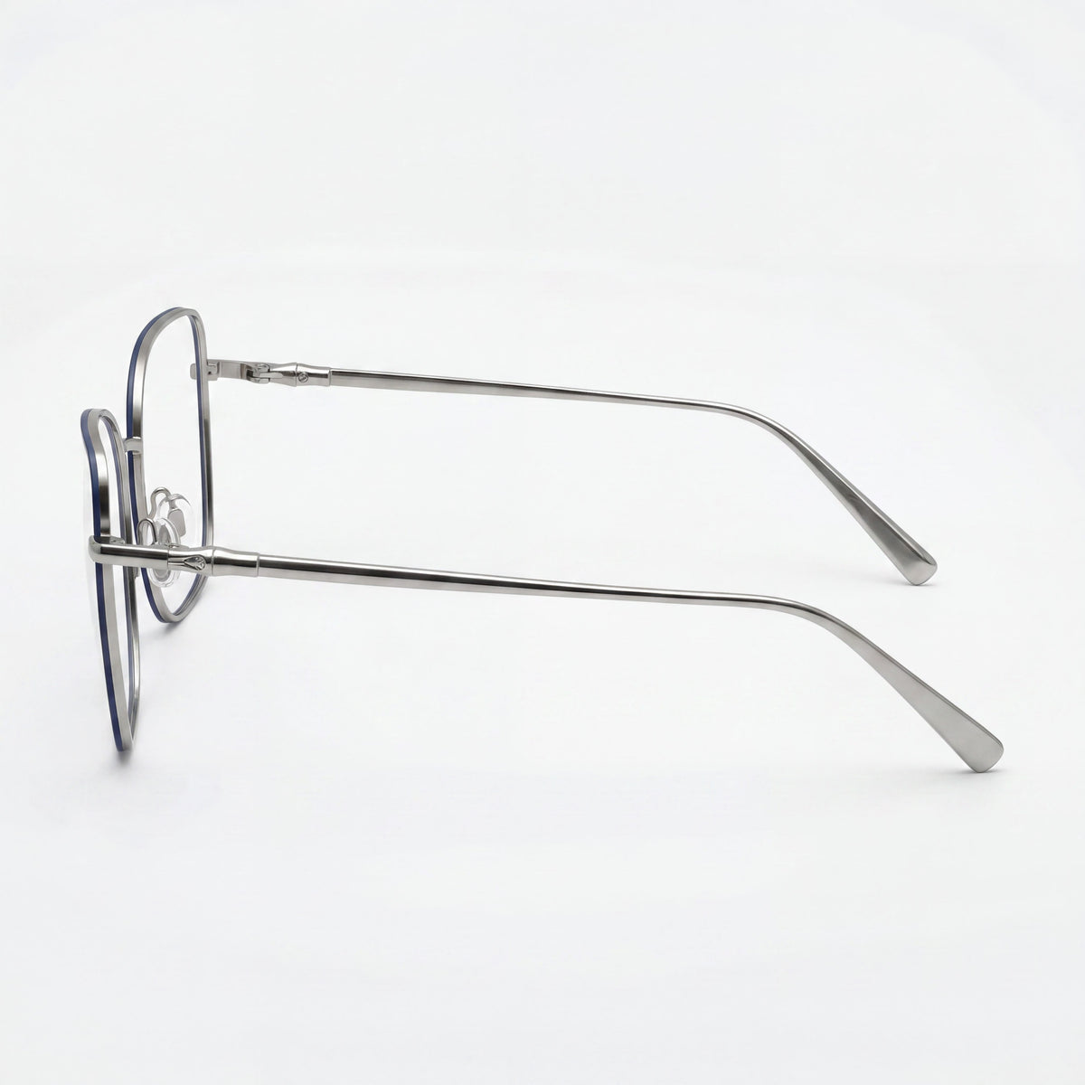 Gafas de sol Longchamp LO2159 plateadas/azules cuadradas para hombre, metal 52 mm, Photo 2