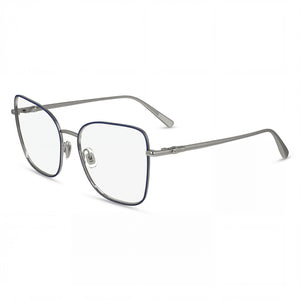 Longchamp LO2159 Silver Square Eyeglasses for Men, Metal frame