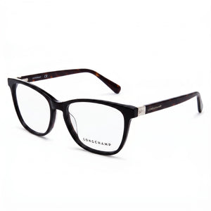 Longchamp LO2647 Black Rectangle Eyeglasses for Women, Acetate frame