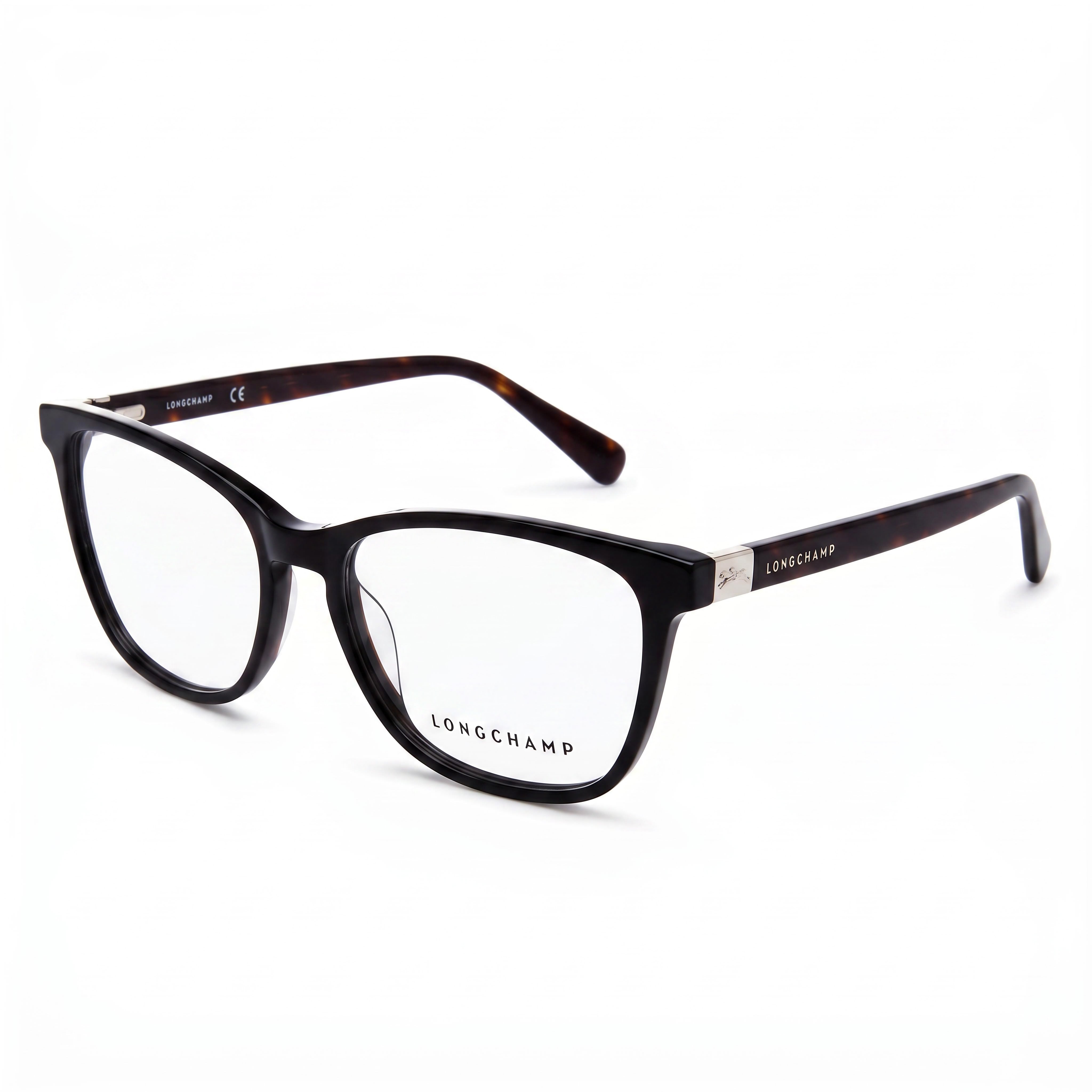 Longchamp LO2647 Gafas para mujer, rectangulares, color negro y habana, acetato, Photo 1