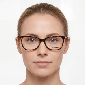 Longchamp LO2675 Havana Eyeglasses Unisex — lifestyle wear, office and reading