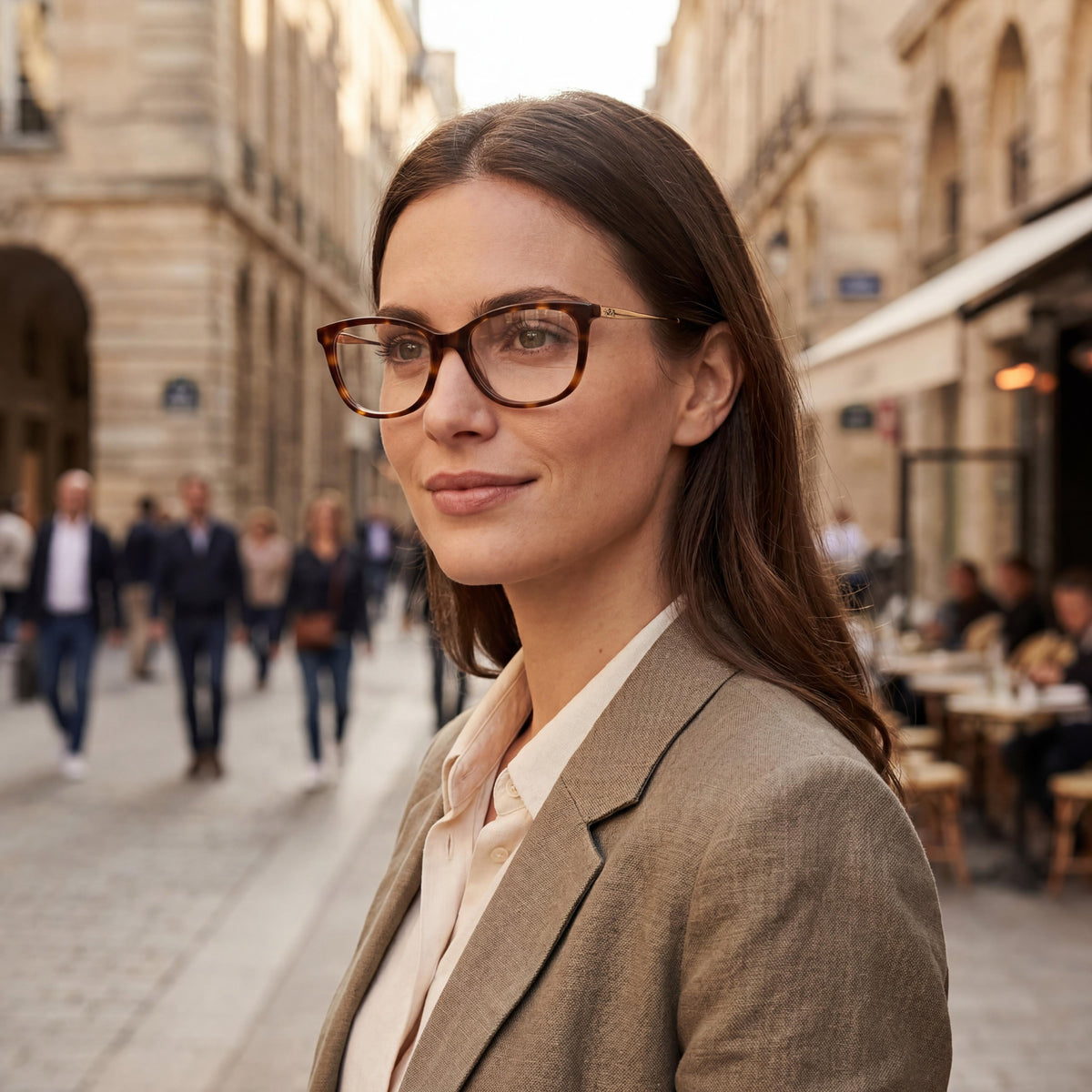 Longchamp LO2675 Havana Rectangle Unisex Eyeglasses, Acetate 54mm, Photo 6