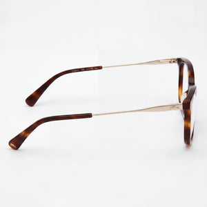 Longchamp LO2675 Rectangle Eyeglasses Unisex — side view, Havana Acetate temples
