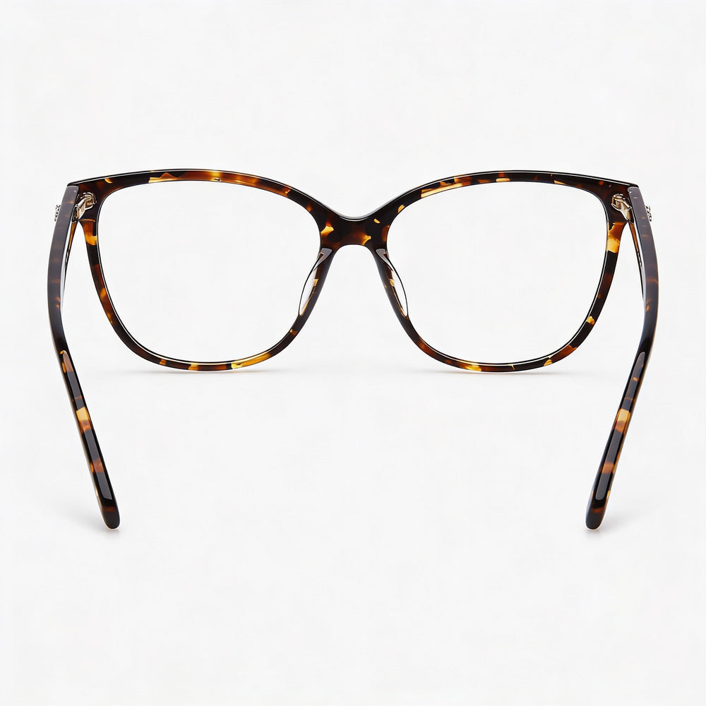 Longchamp LO2687 242 53 Square Eyeglasses Unisex — side view, Havana Plastic temples