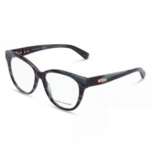 Longchamp Lo2698 Blue Cat Eye Eyeglasses for Women, Polycarbonate frame