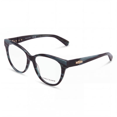 Longchamp Lo2698 Blue Cat Eye Eyeglasses for Women, Polycarbonate frame