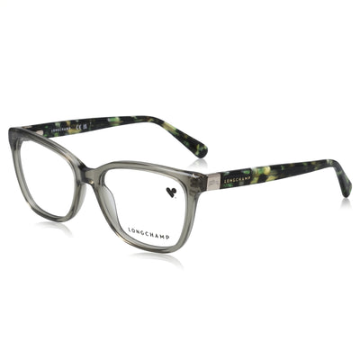 Longchamp LO2707 Gray Square Eyeglasses for Men, Polycarbonate lenses