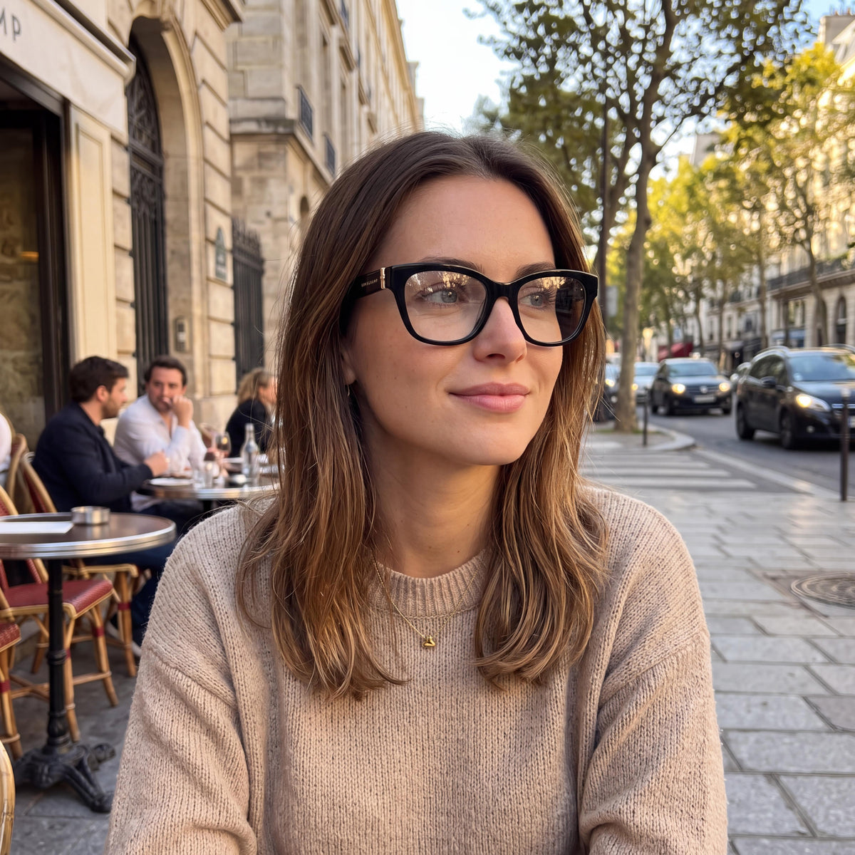 Longchamp LO2713 Black Cat Eye Eyeglasses for Women, Propionate 51mm, Photo 4