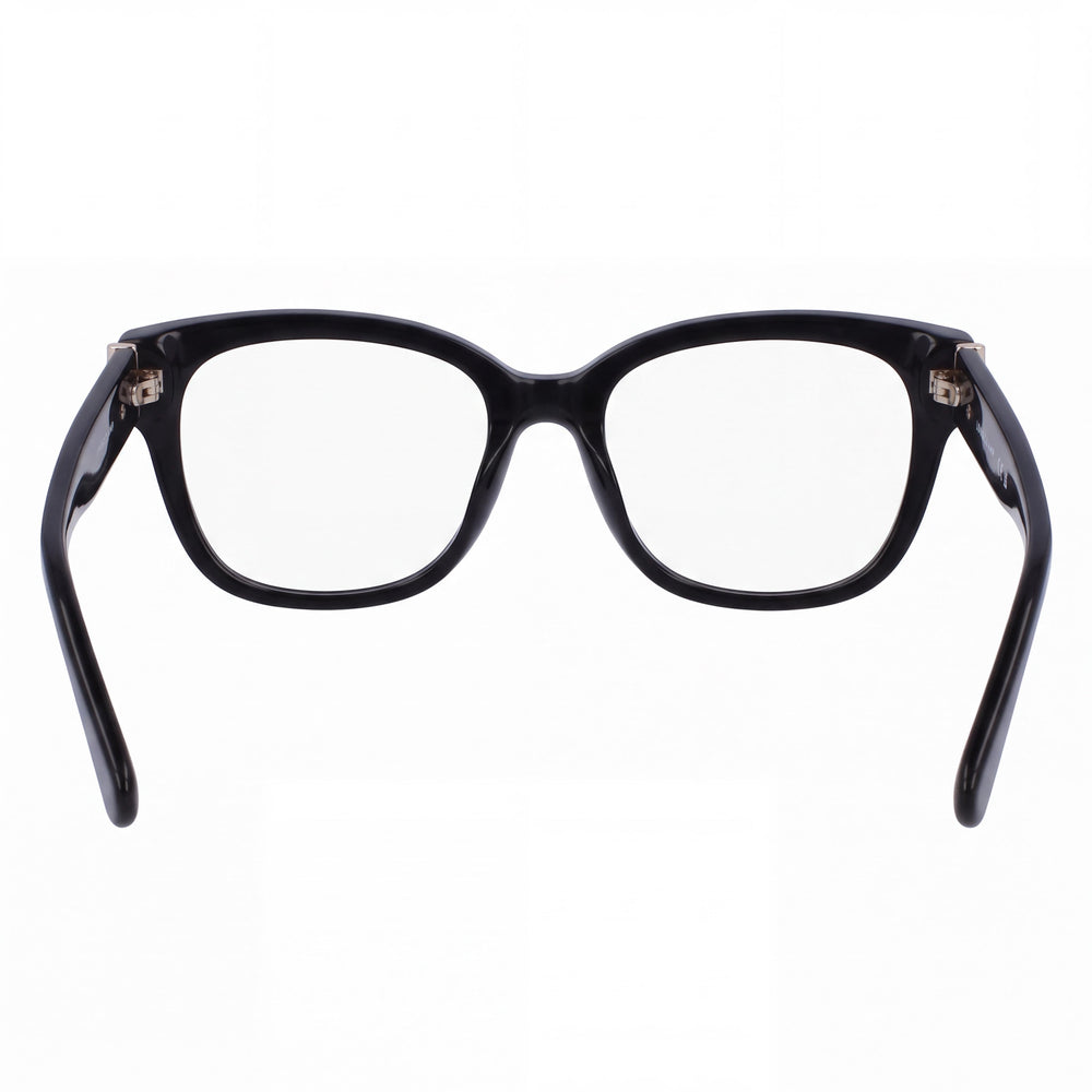 Longchamp LO2713 Cat Eye Eyeglasses Women — side view, Black Propionate temples