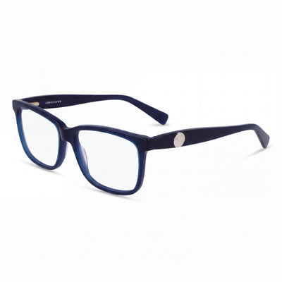 Longchamp LO2716 Blue Rectangle Eyeglasses for Men, Acetate frame