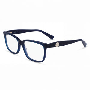 Longchamp LO2716 Blue Rectangle Eyeglasses for Men, Acetate frame