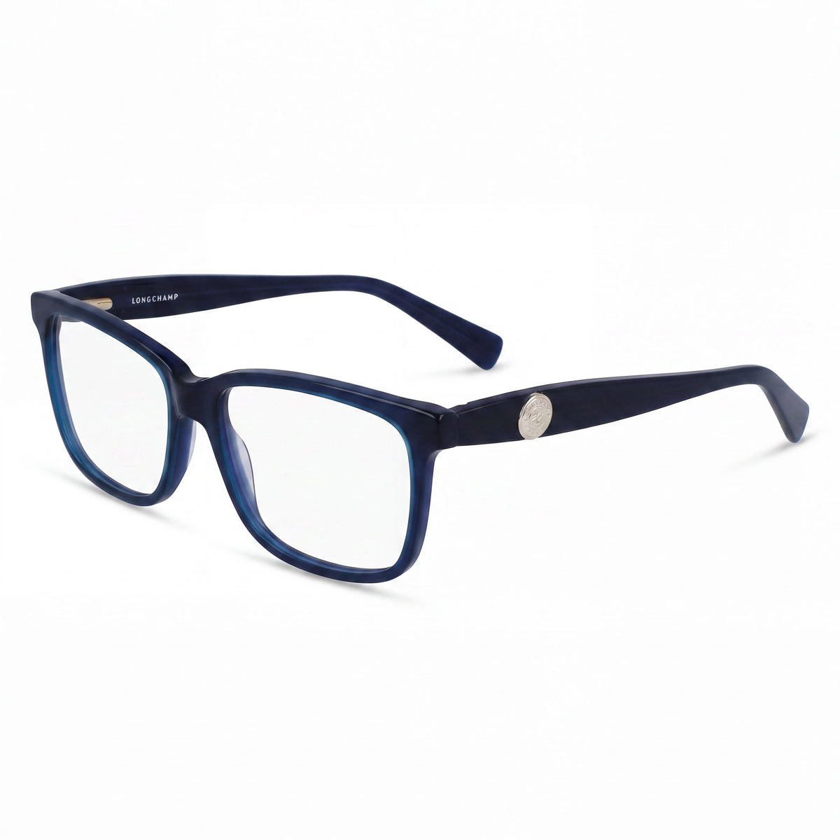 Longchamp LO2716 Blue Rectangle Eyeglasses for Men, Acetate 54mm, Photo 1