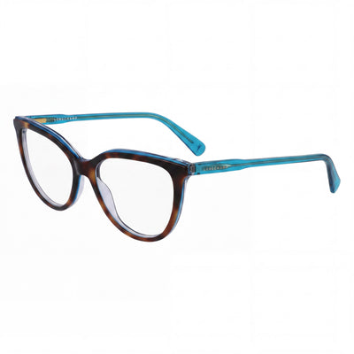 Longchamp LO2717 Havana Cat Eye Eyeglasses for Men, Acetate frame