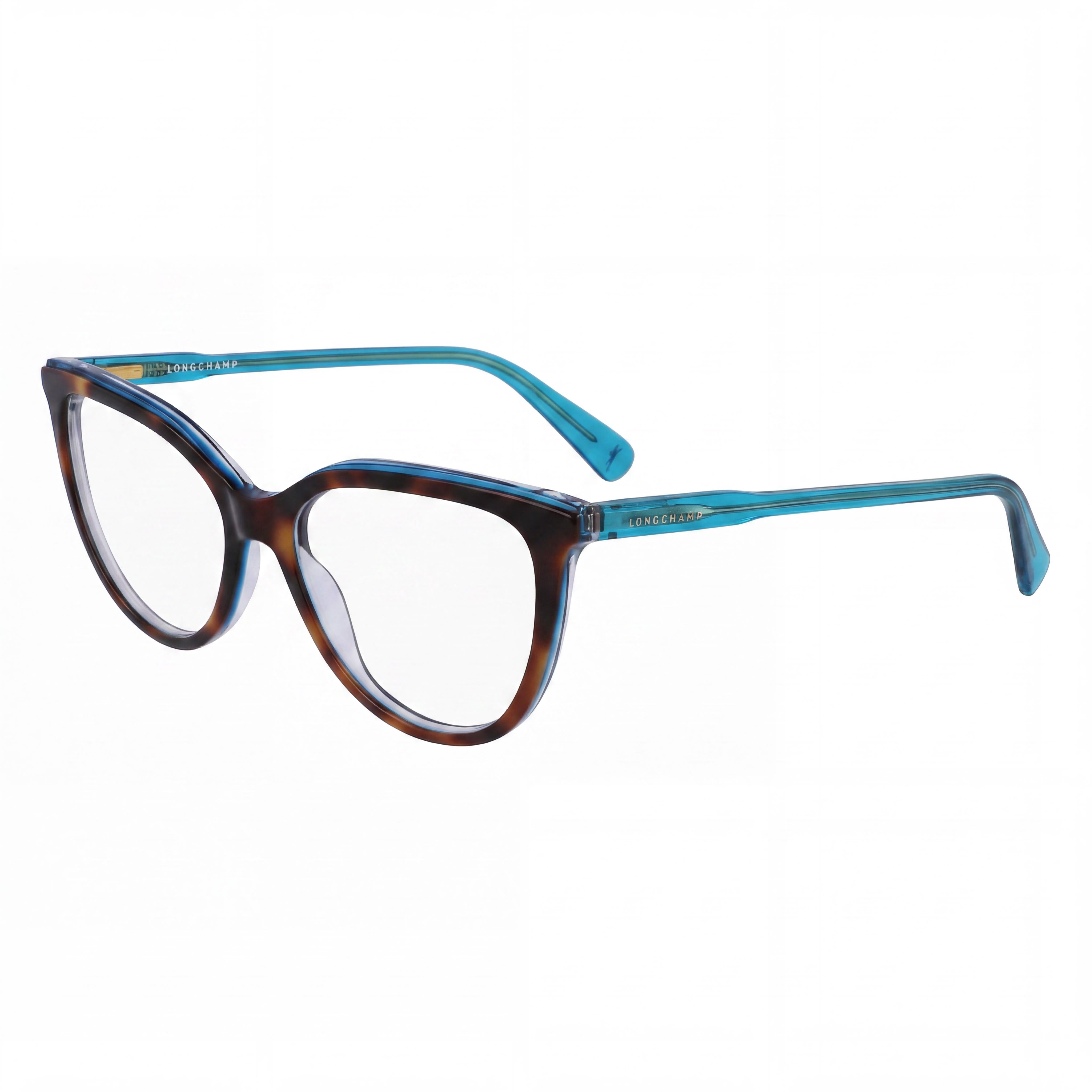 Gafas Longchamp LO2717 LO2717 de Ojo de Gato Habana y Azul Celeste para Hombre, 53mm, Photo 1