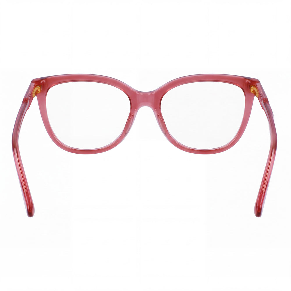 Longchamp LO2717 Cat Eye Eyeglasses Men — side view, Red Alloy Steel temples