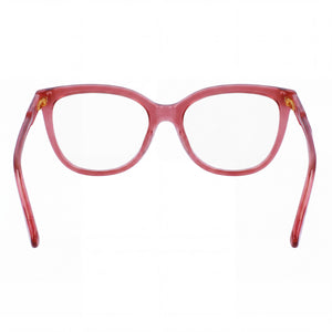 Longchamp LO2717 Cat Eye Eyeglasses Men — side view, Red Alloy Steel temples