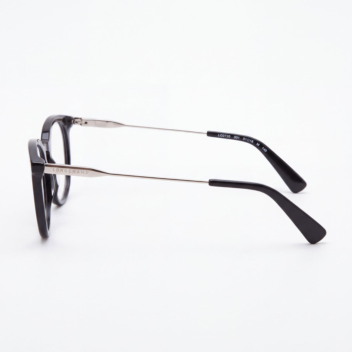Longchamp Lo2720 Black Round Eyeglasses for Men, 51mm, Photo 3