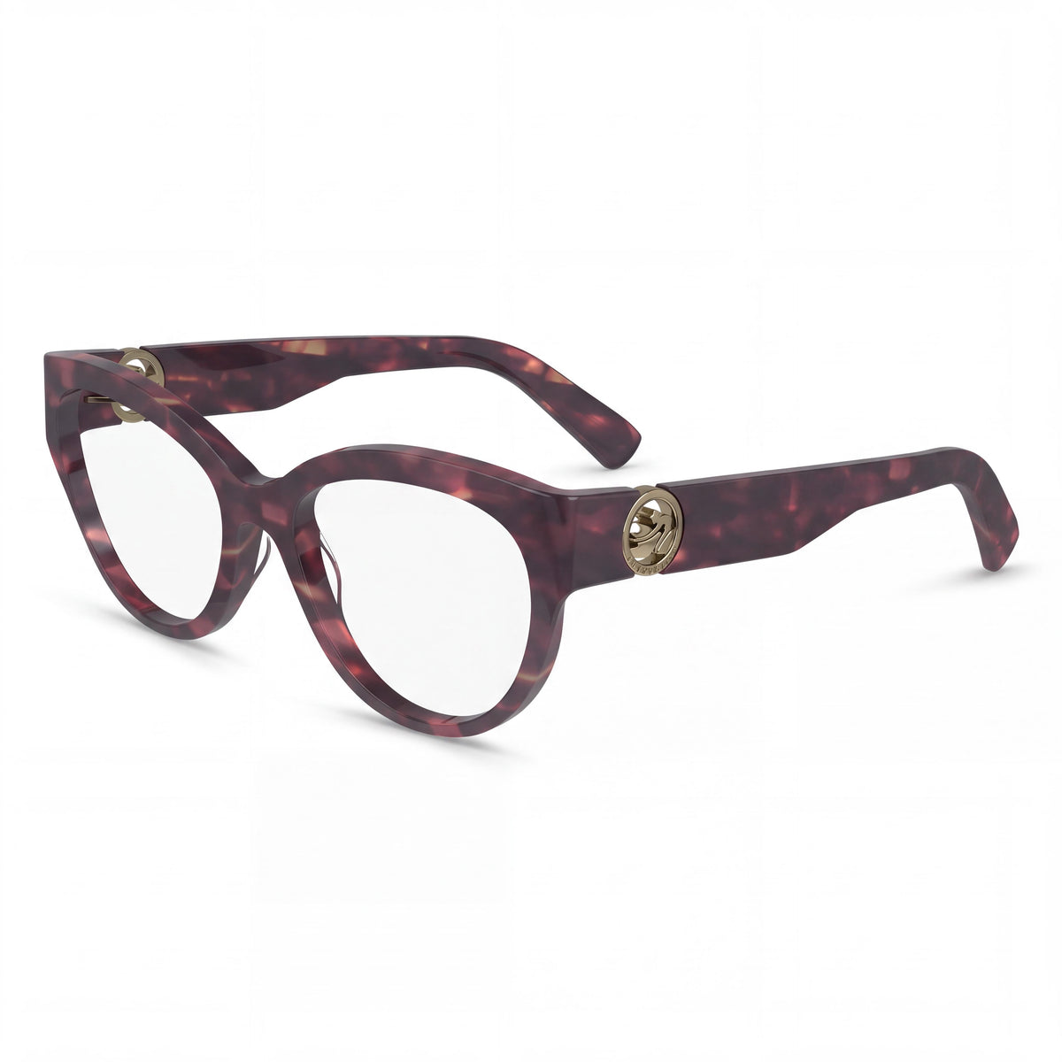 Gafas graduadas rectangulares Longchamp Lo2728 para hombre, texturizadas, color rojo, 53 mm, Photo 1