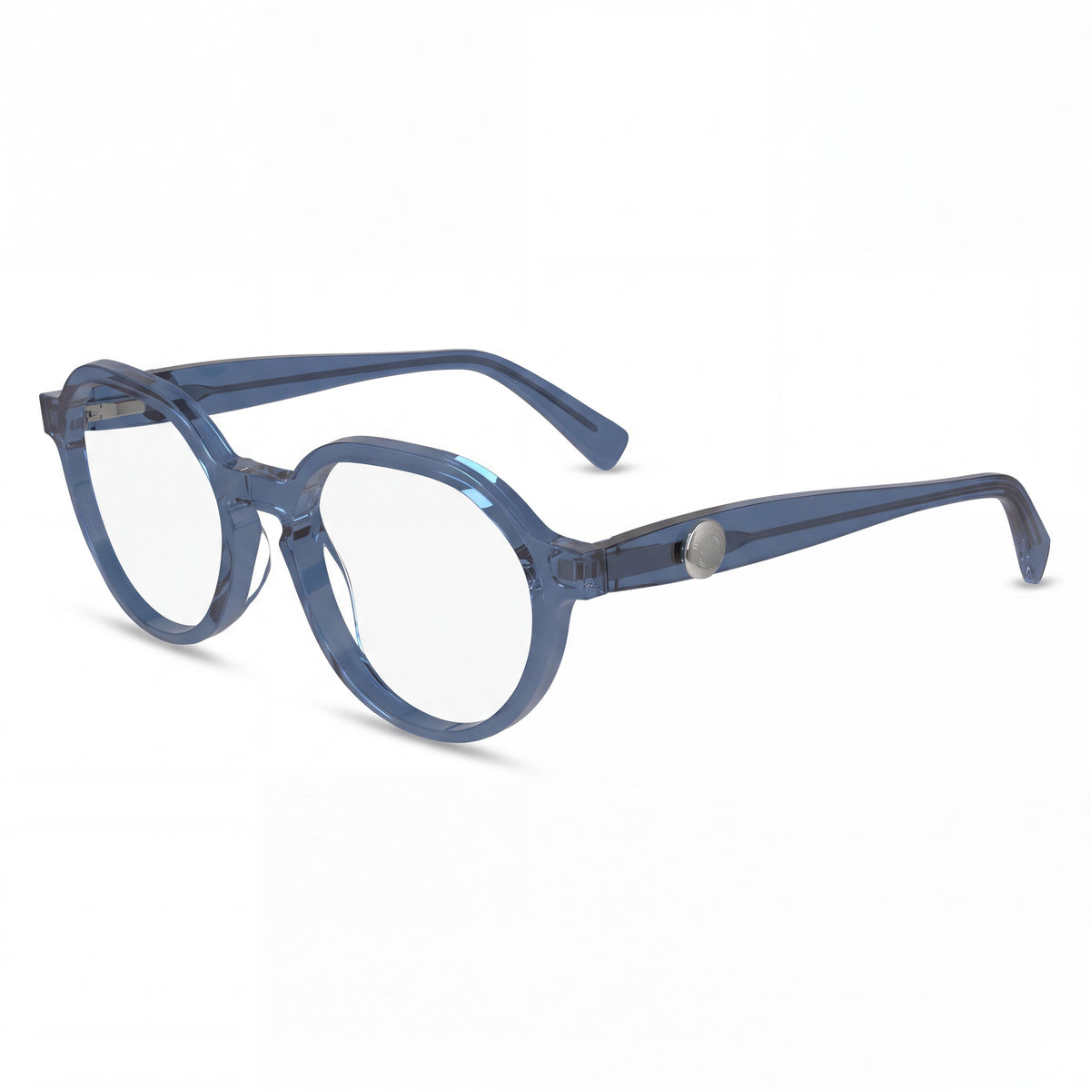 Longchamp Lo2730 Blue Round Eyeglasses for Men, 51mm, Photo 1