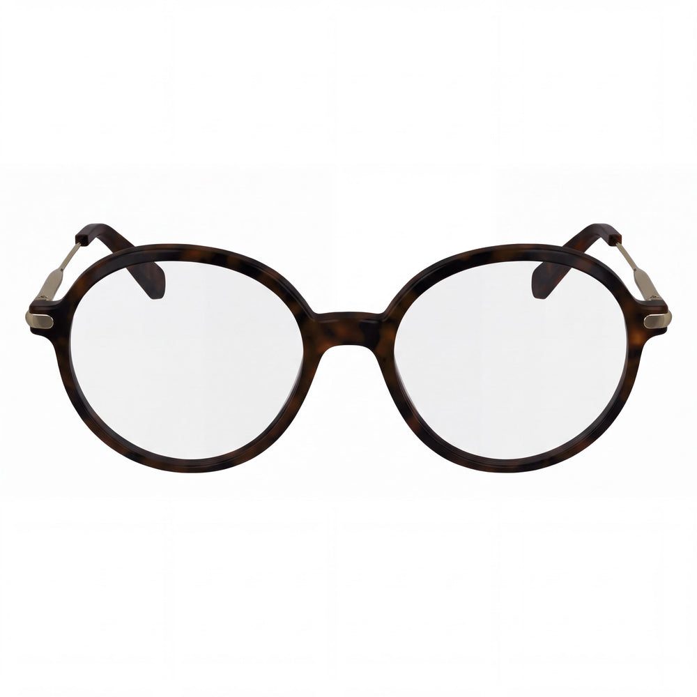 Longchamp Lo2736 Round Eyeglasses for Women — front view, Plastic
