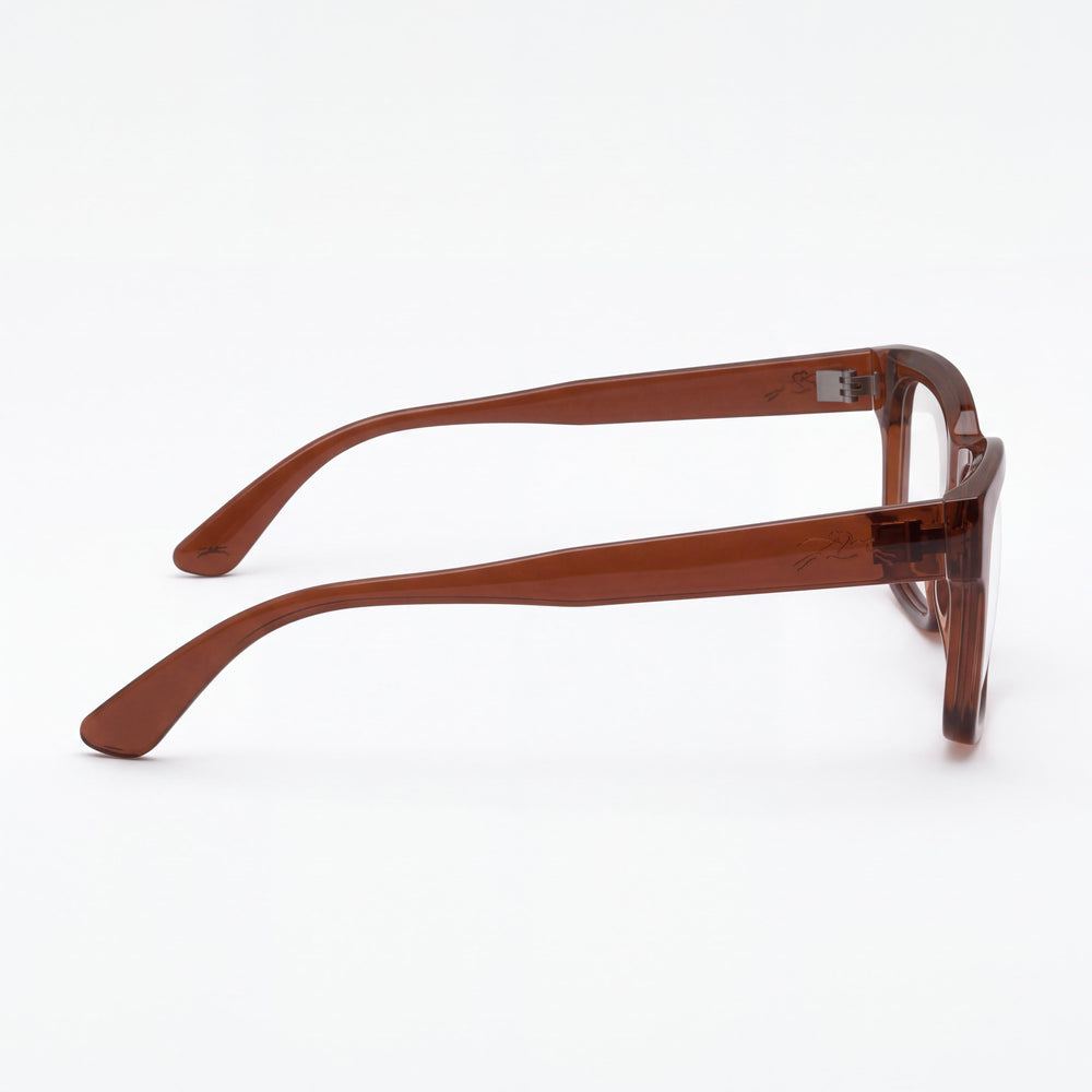 Longchamp Lo2737 Rectangle Eyeglasses for Men — front view, Polycarbonate