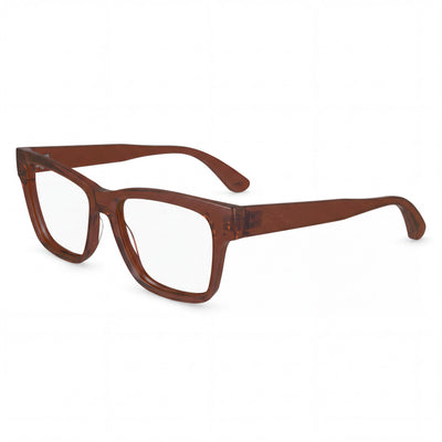 Longchamp Lo2737 Transparent Rust Rectangle Eyeglasses for Men, Polycarbonate frame