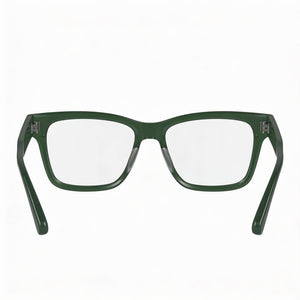 Longchamp LO2737 Rectangle Eyeglasses Unisex — side view, Green temples