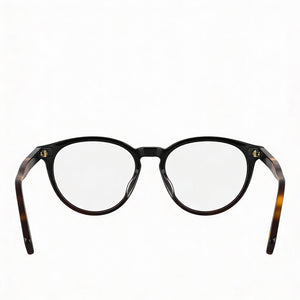 Longchamp LO2752 Round Eyeglasses Women — side view, Black Plastic temples