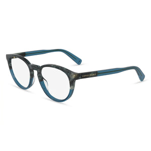 Longchamp LO2752 Blue Round Eyeglasses for Women, frame detail