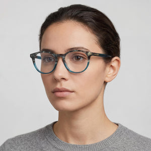 Longchamp LO2752 Round Eyeglasses for Women — interior view, demo lenses
