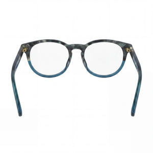 Longchamp LO2752 Round Eyeglasses Women — side view, Blue temples