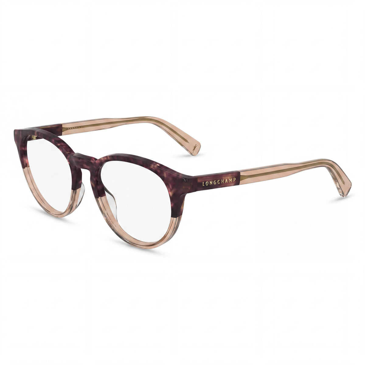 Longchamp Lo2752 Textured Red/Gold Oval Eyeglasses for Women, 49mm, Photo 1
