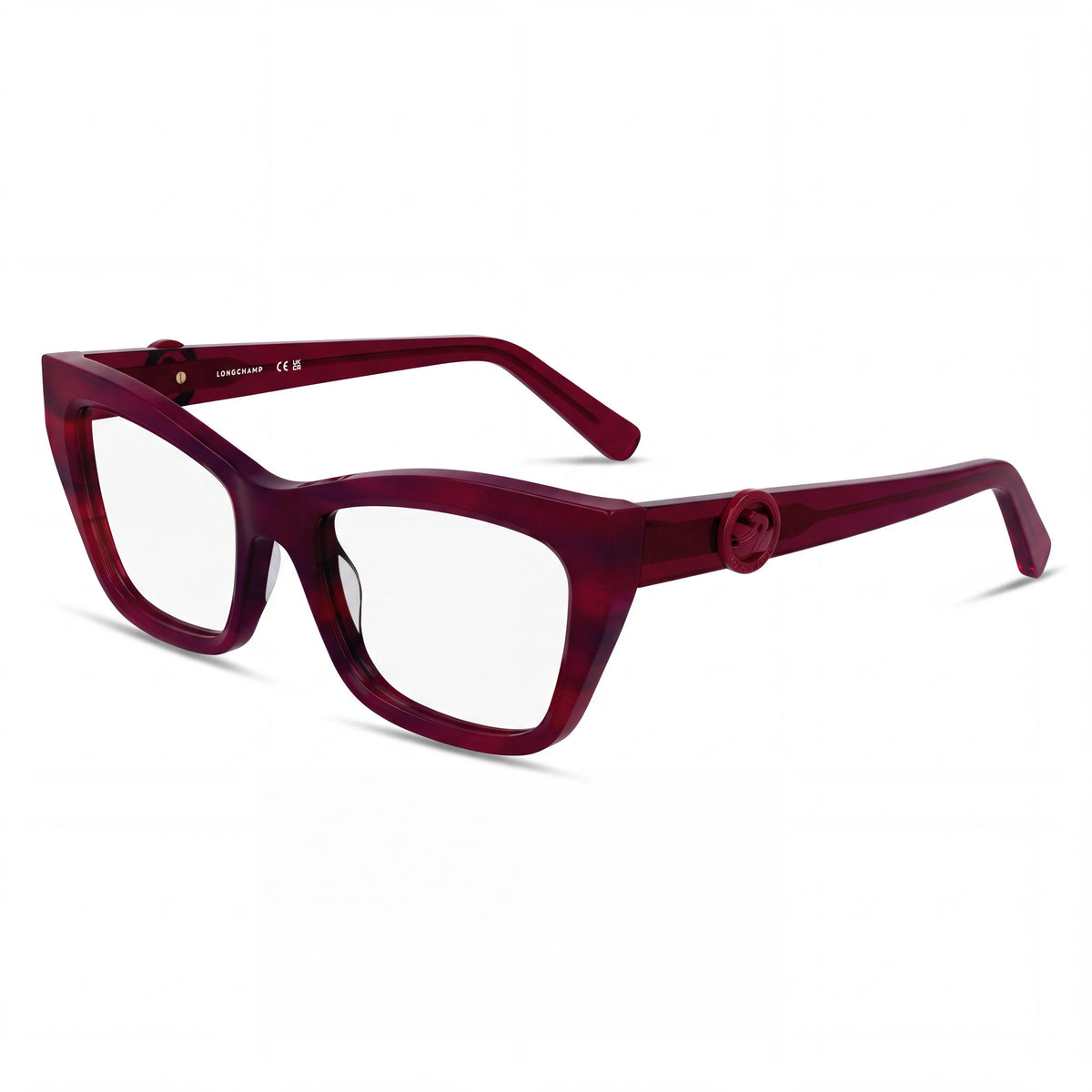 Longchamp LO2762 Red Horn Rectangle Eyeglasses for Women, 51mm, Photo 1
