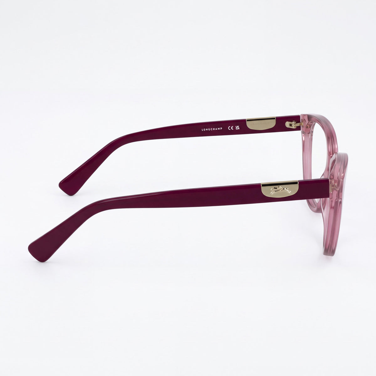Gafas oftálmicas Longchamp LO2764 para mujer, modernas y texturizadas en color rosa con lentes de plástico, 53-15-140mm, Photo 3