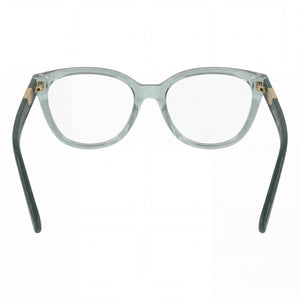 Longchamp LO2764 Cat Eye Eyeglasses Women — side view, Textured Azure Acetate temples