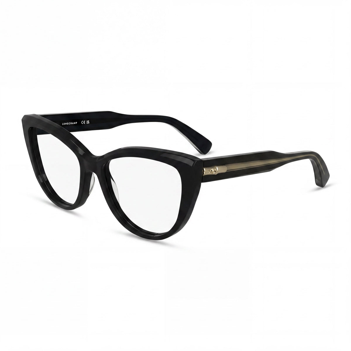 Longchamp Lo2771 Black Cat Eye Eyeglasses for Women, 52mm, Photo 1