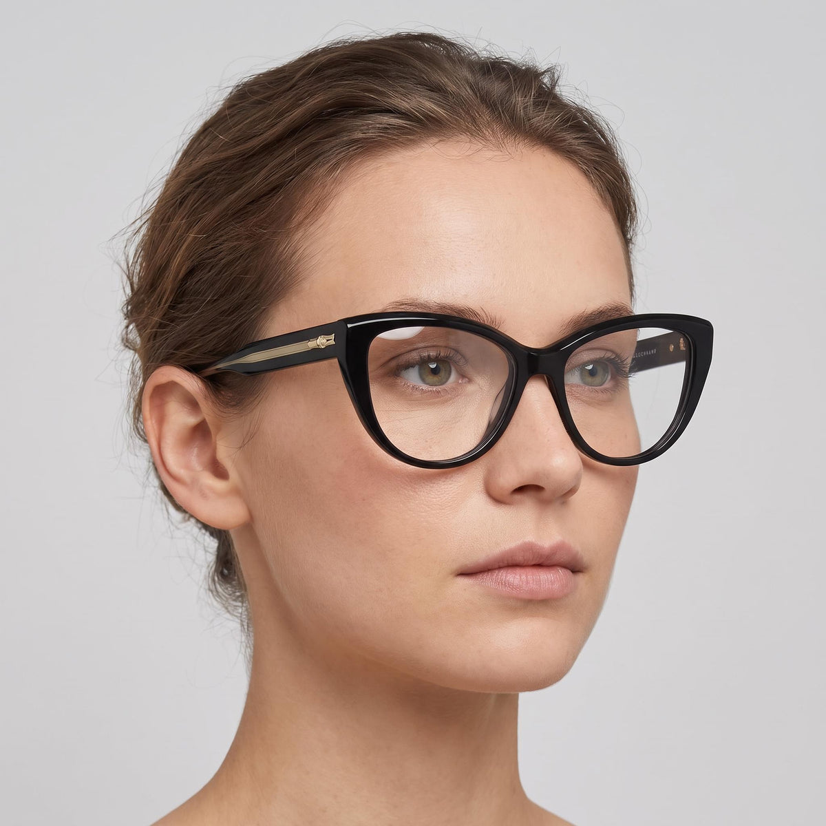 Longchamp Lo2771 Black Cat Eye Eyeglasses for Women, 52mm, Photo 4
