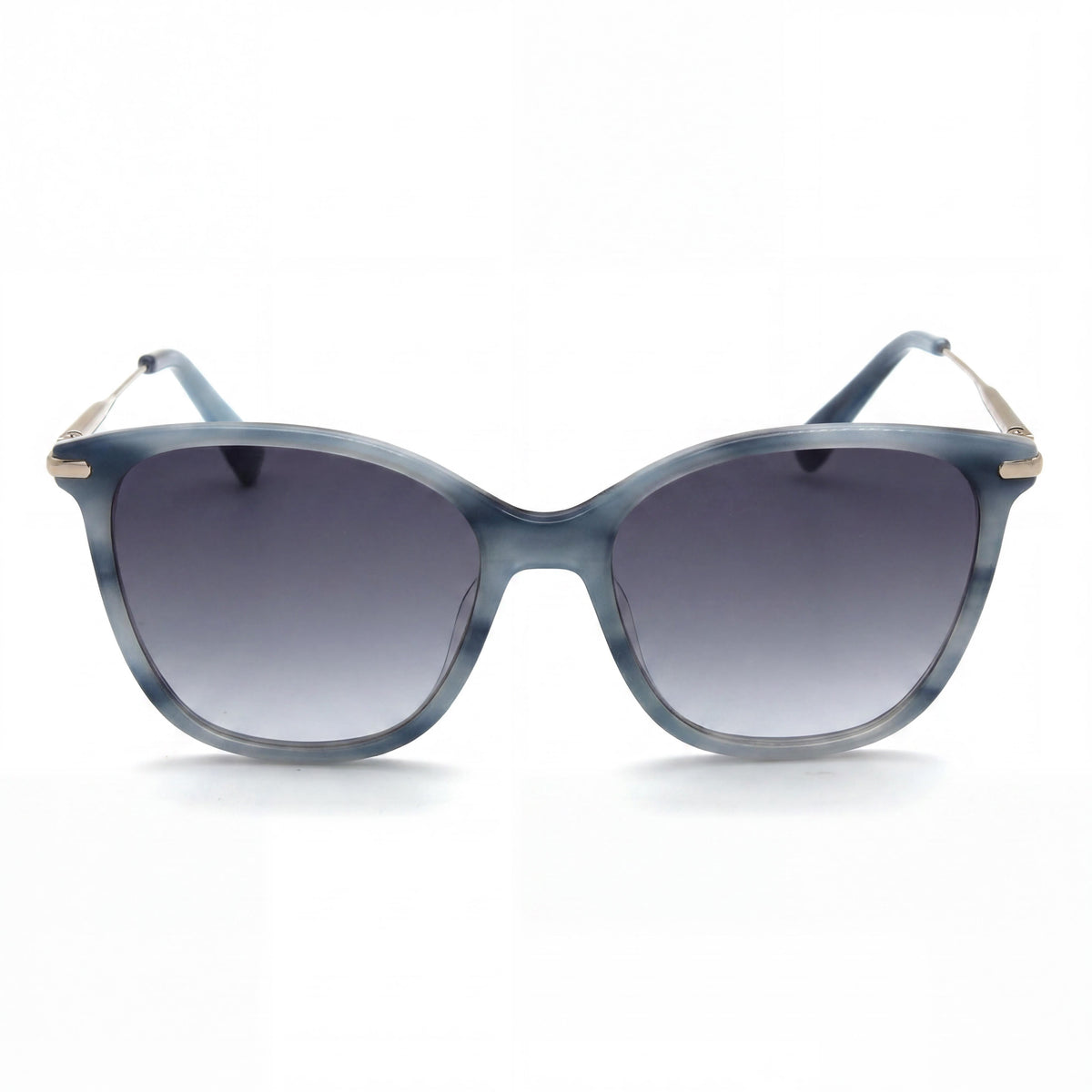 Gafas de sol de ojo de gato Longchamp LO660S azul mármol para mujer, 54 mm, Photo 2