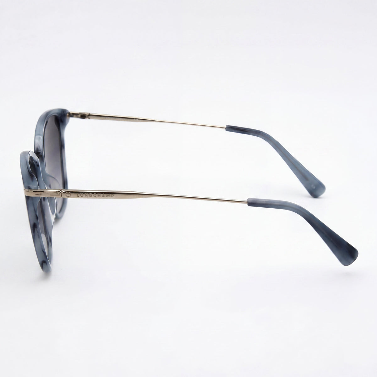 Gafas de sol de ojo de gato Longchamp LO660S azul mármol para mujer, 54 mm, Photo 3