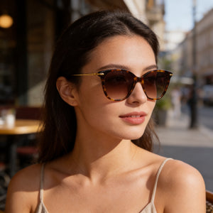 Longchamp LO660S Havana Sunglasses Unisex — lifestyle wear, daily wear and outdoor settings