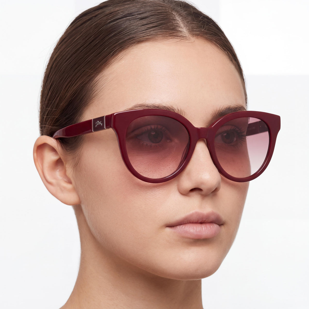 Longchamp LO697S 59349 Burgundy Cat Eye Sunglasses for Women, 53mm, Photo 4