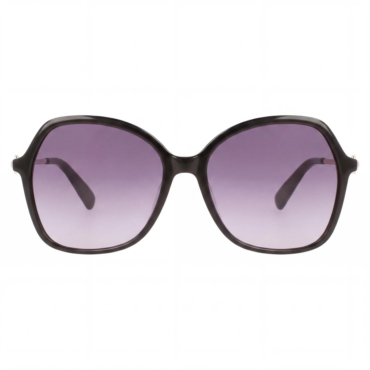 Gafas de sol Longchamp LO705S estilo mariposa para mujer, color negro/blanco, 57mm, Photo 2
