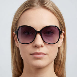 Longchamp LO705S Butterfly Sunglasses for Women — interior view, Non-Polarized lens detail