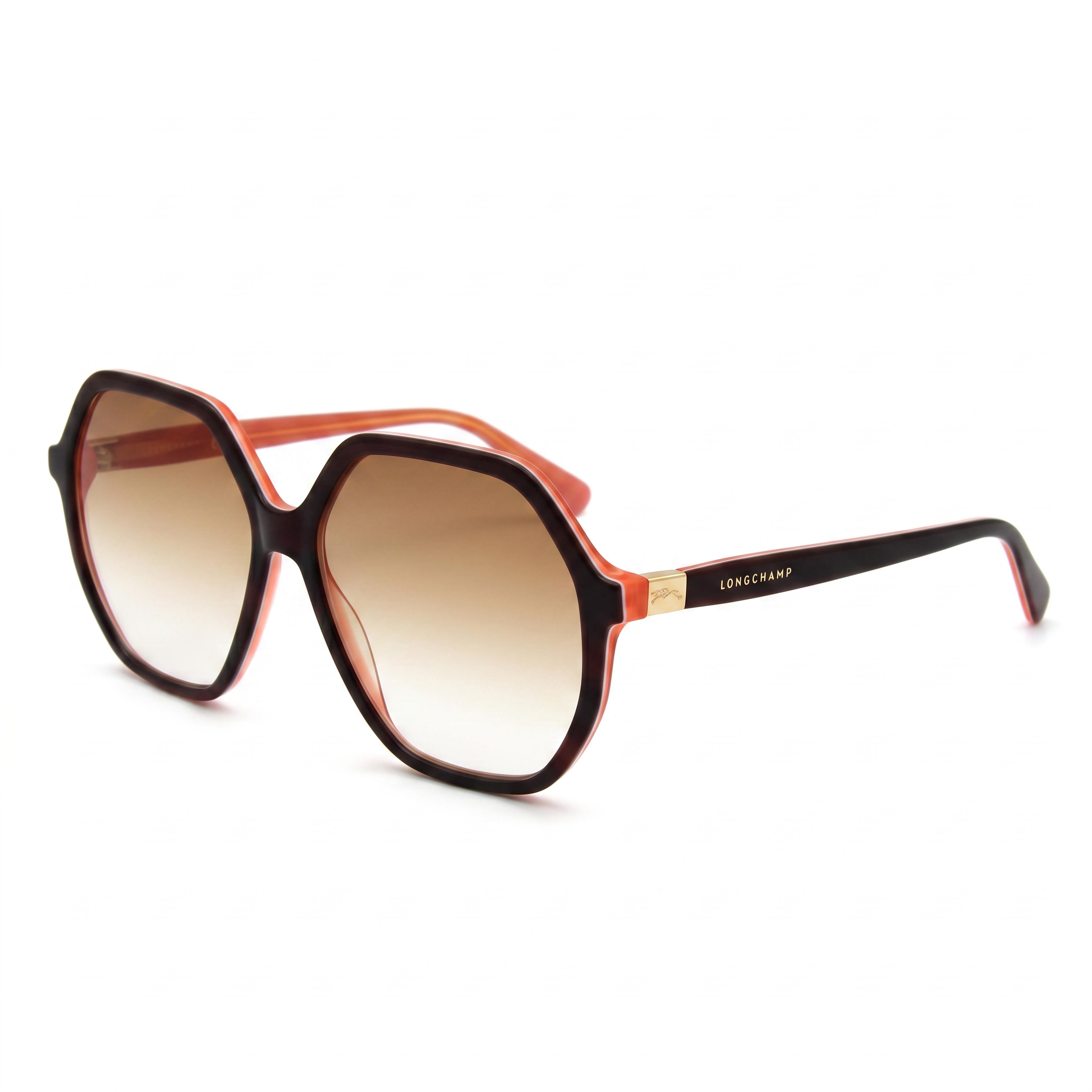 Longchamp LO707S Havana Rose Square Sunglasses Unisex, 58mm, Photo 1