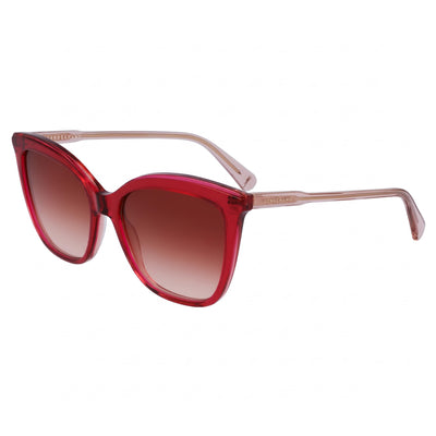 Longchamp LO729S Fuchsia Rose Square Sunglasses for Women, Fuchsia Rose lens