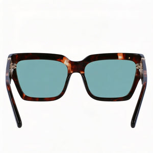 Longchamp LO735S Rectangle Sunglasses Women — side view, Non-Polarized Light Brown lens