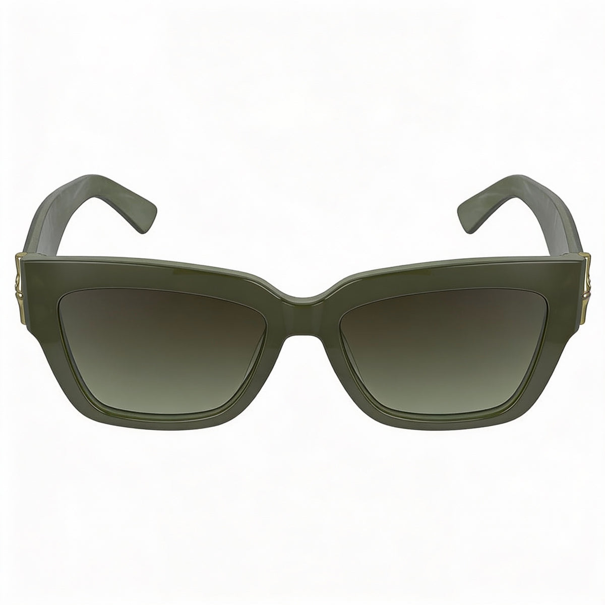 Gafas de sol cuadradas verdes Longchamp LO745S para mujer, 53 mm, Photo 2