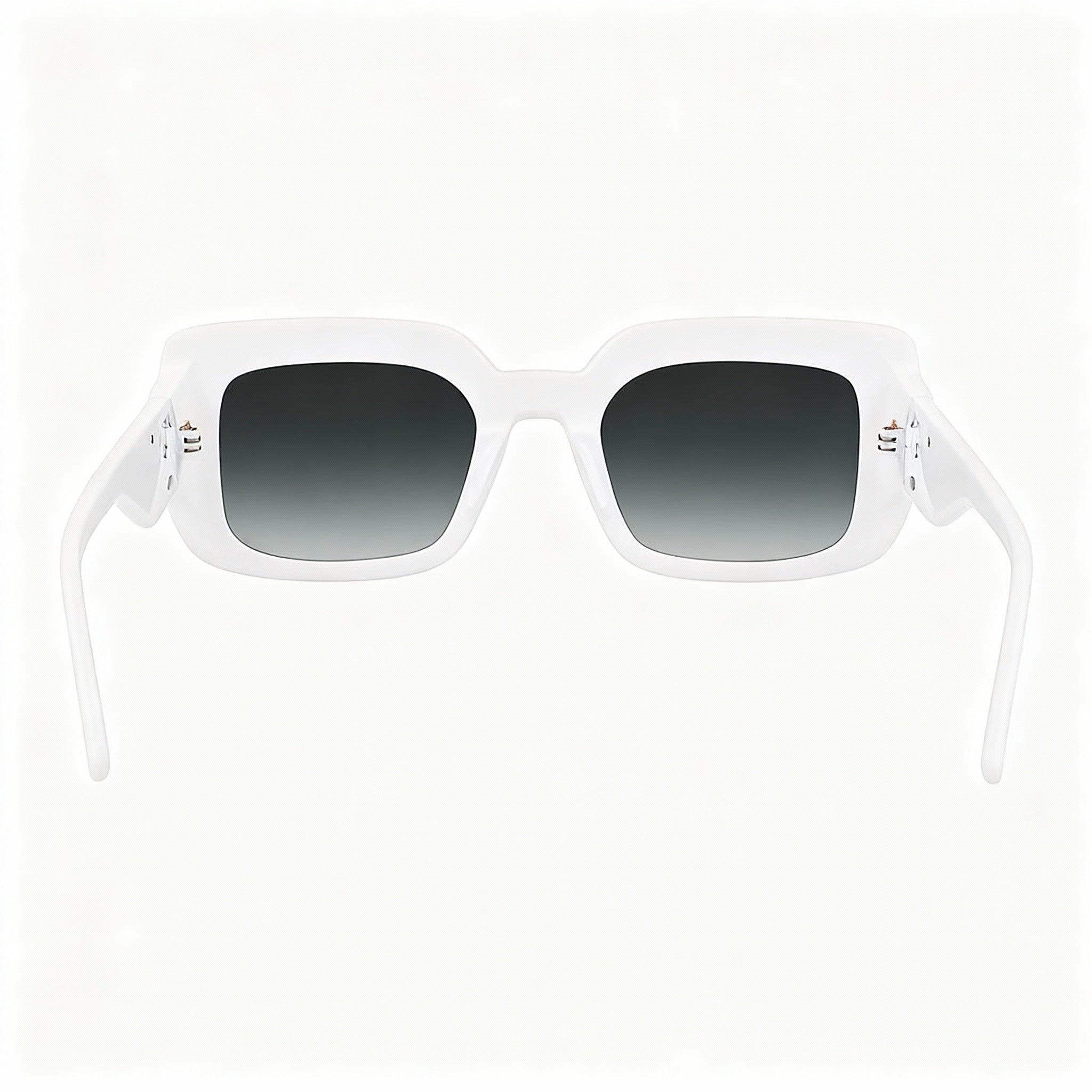 Gafas de sol rectangulares blancas Longchamp LO753S para mujer, 51 mm, Photo 2