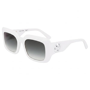 Longchamp LO753S White Rectangle Sunglasses for Women, White lens